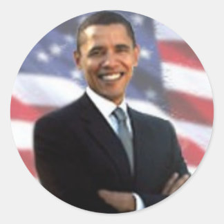 Adesivo Obama e a bandeira americana