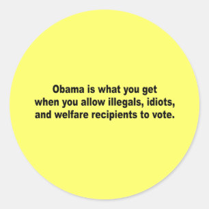 Adesivo Obama é o que você obtiver quando