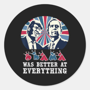 Adesivo Obama Era Melhor Em Tudo Antitrump 2024