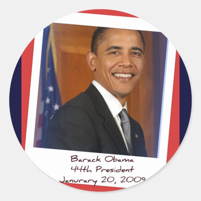Adesivo Obama Inauguration 2009 Stickers (Frente)