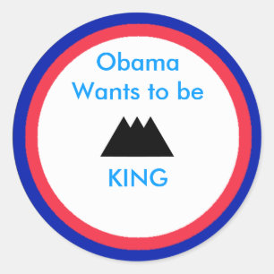 Adesivo OBAMA KING ainda está