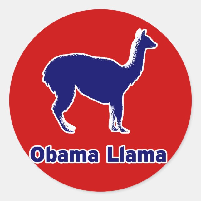 Adesivo Obama Llama Sticker (Frente)
