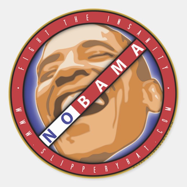 Adesivo Obama "Nobama" Sticker (Frente)