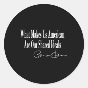 Adesivo Obama _ O Que Nos Faz Americanos É Nossa Ideia Com