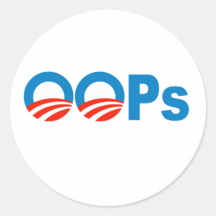 Adesivo Obama oops