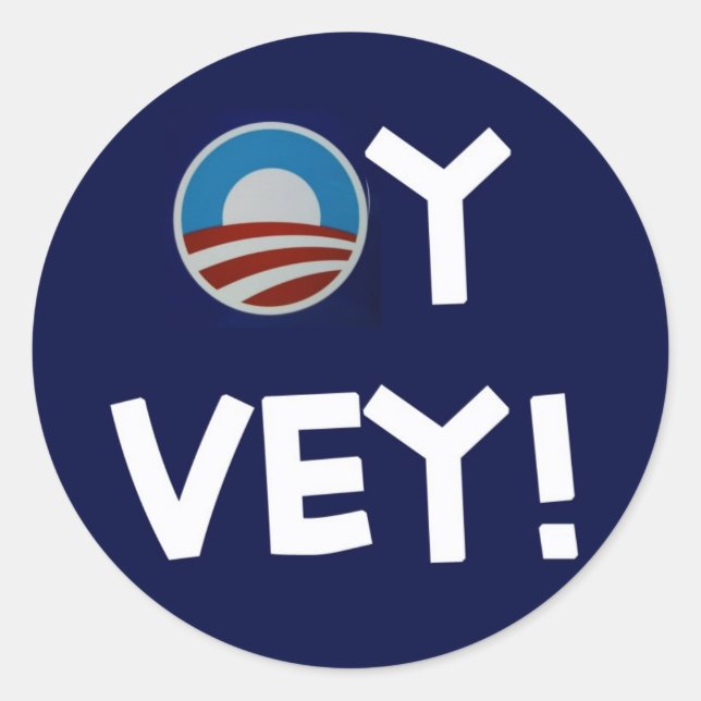Adesivo obama oy vey (Frente)