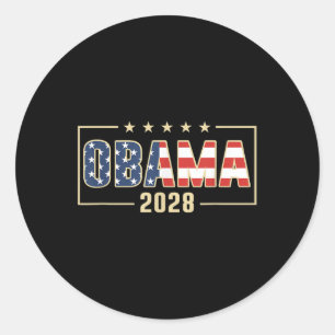 Adesivo Obama Para O Presidente 2028 Obama 2028 Flag Vinta