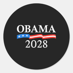 Adesivo Obama Para Presidente 2028 Flag Obama 2028