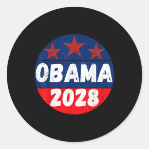 Adesivo Obama Para Presidente 2028 Obama 2028 Para Homens