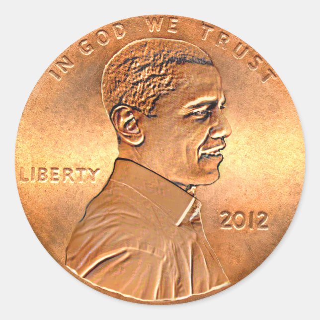 Adesivo Obama Penny Edição de 2012 (Frente)