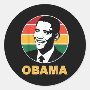 Adesivo Obama Retro Presidente Barack Obama Esperança Muda