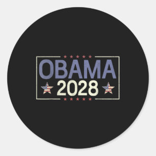 Adesivo Obama Retro Vintage Patriótico 2028 Prote Política
