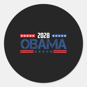 Adesivo Obama Retro Vintage Patriótico 2028 Prote Política