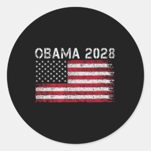 Adesivo Obama Retro Vintage U Bandeira Americana Patriótic