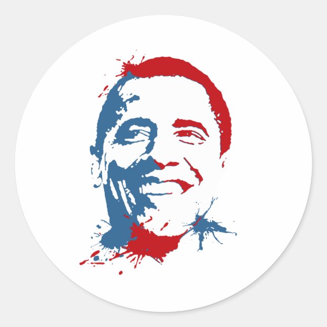 Adesivo Obama splat (Frente)