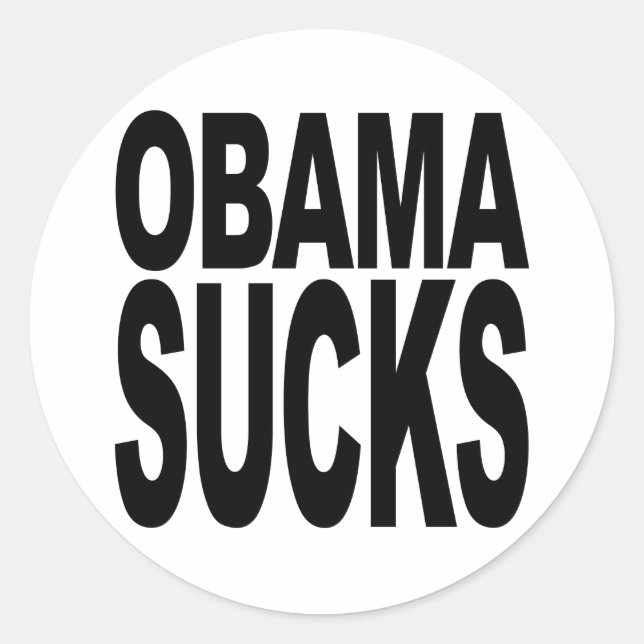 Adesivo Obama Sucks (Frente)
