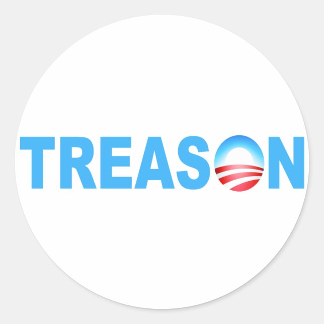 ADESIVO OBAMA TREASON (Frente)