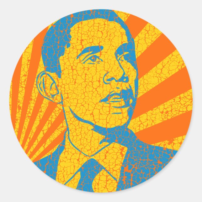 Adesivo Obama Vintage (Frente)