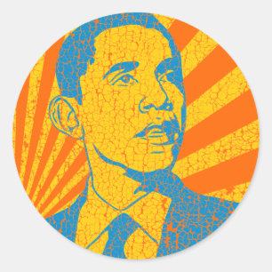 Adesivo Obama Vintage