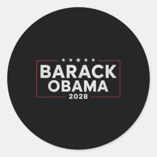 Adesivo Obama Vintage Presidente 2028 Obama