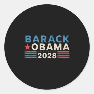 Adesivo Obama Vintage Presidente 2028 Obama _36