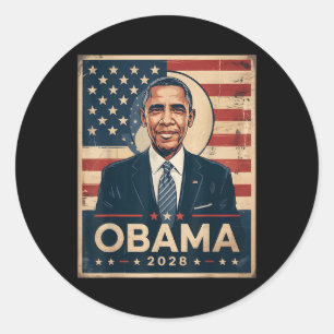 Adesivo Obama Vintage Presidente 2028 Obama 6
