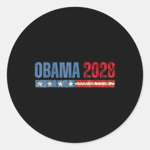 Adesivo Obama Vintage Presidente 2028 Obama _7