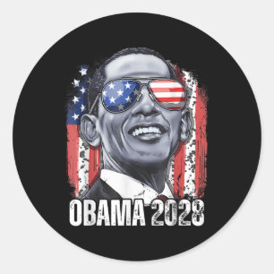 Adesivo Obama Vintage Presidente 2028 Obama _9