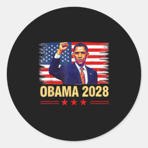 Adesivo Obama Vintage Presidente 2028 Obama Retro Flag Ame