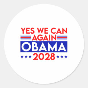 Adesivo Obama Vintage Retro Patriótico 2028 Prote Política