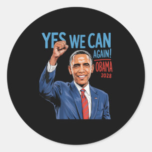 Adesivo Obama Vintage Retro Patriótico 2028 Prote Política