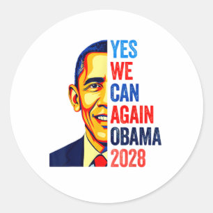 Adesivo Obama Vintage Retro Patriótico 2028 Prote Política