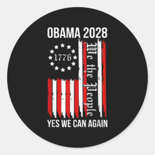 Adesivo Obama Vintage Retro Patriótico 2028 Prote Política