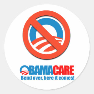Adesivo Obamacare - curvatura aqui vem