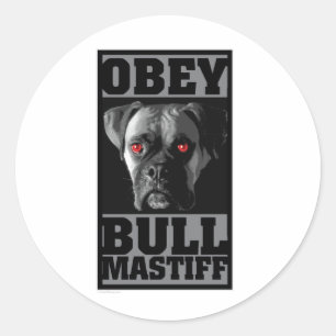 ADESIVO OBEDEÇA! BULLMASTIFF
