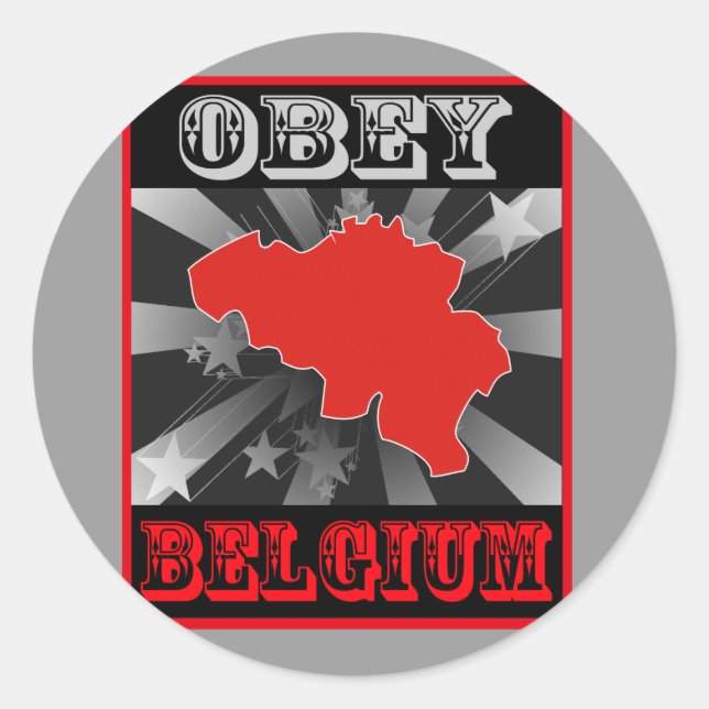 Adesivo Obey Belgium (Frente)