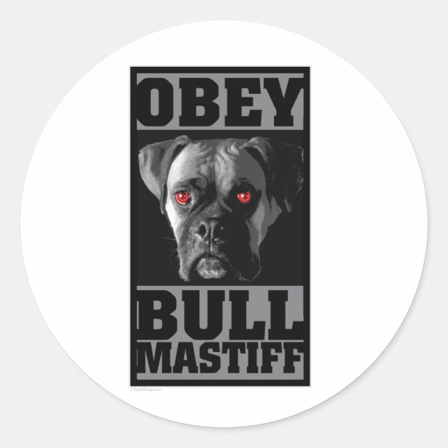 ADESIVO OBEY! BULLMASTIFF (Frente)