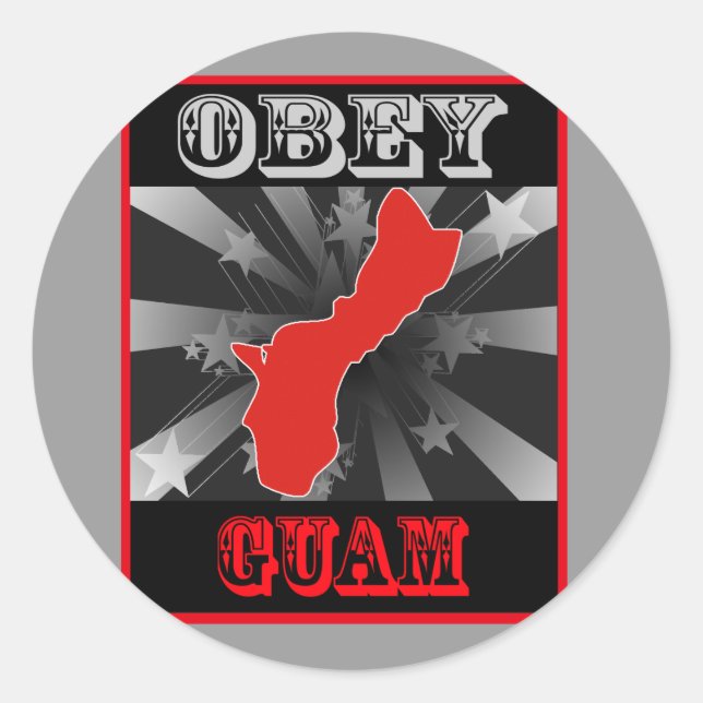 Adesivo Obey Guam (Frente)