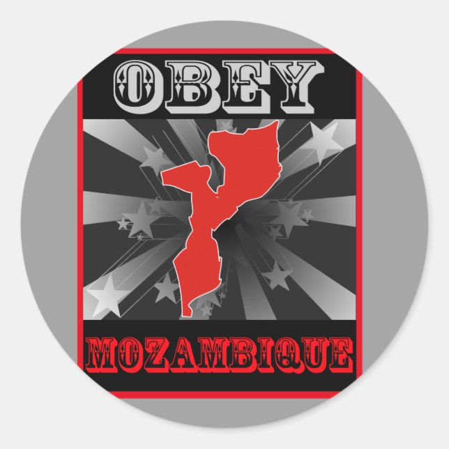 Adesivo Obey Moçambique (Frente)