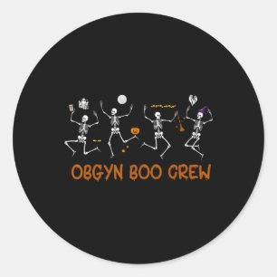 Adesivo Obgyn Boo Crew Nurse Skeleton Dancing Halloween Sp