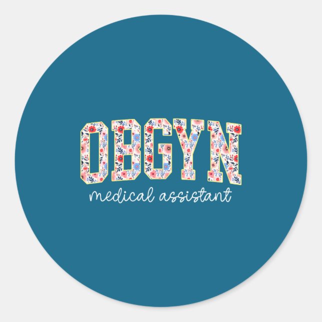 Adesivo Obgyn Medical Istant Floral Ob-gyn Medical Istant  (Frente)