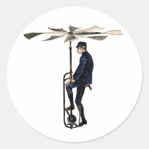 Adesivo Objecto do vôo do helicóptero do Victorian do