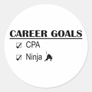Adesivo Objetivos da carreira de CPA Ninja