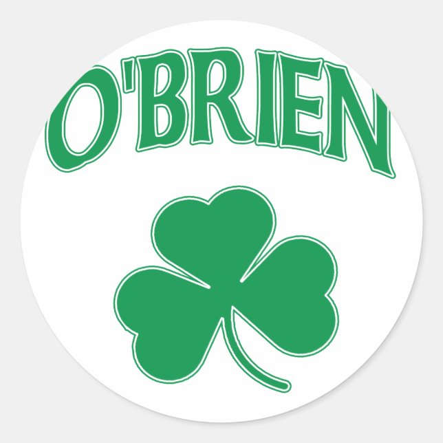 Adesivo O'Brien Irish (Frente)