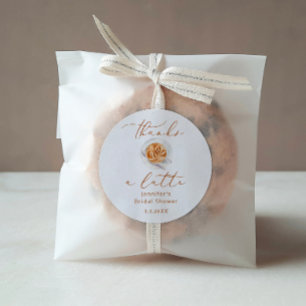 Adesivo Obrigada por um monte de chuveiro de noiva