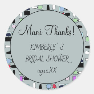 Adesivo Obrigada unhas esmalte