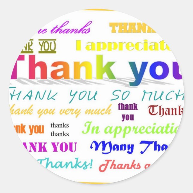 Adesivo Obrigado (Frente)