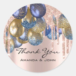 Adesivo Obrigado 16ª Bridal Ballon Blue Marinho Drivers