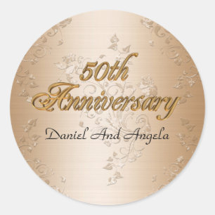 Adesivo obrigado 50º Aniversário Sticker o9r