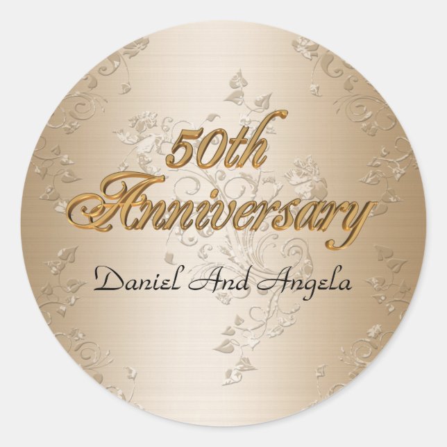 Adesivo obrigado 50º Aniversário Sticker o9r (Frente)